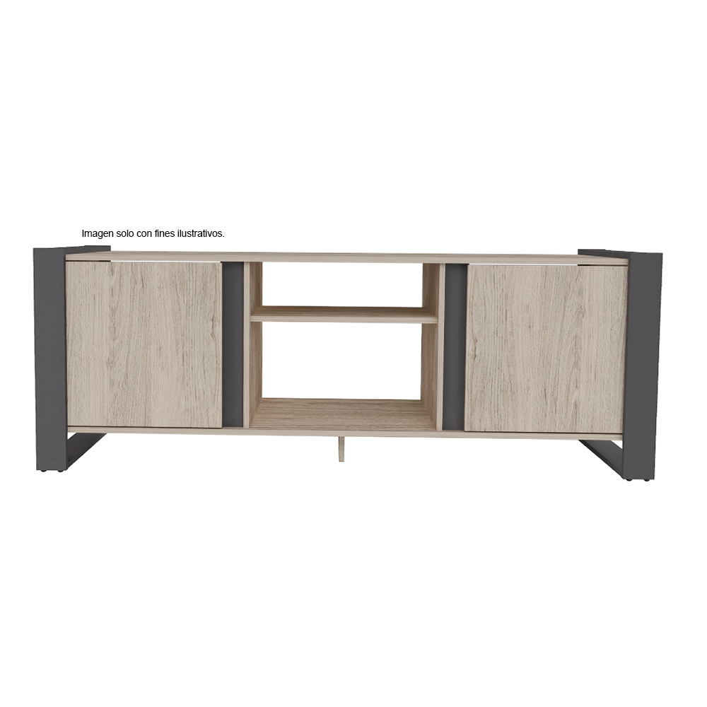 Mesa para TV MTV26219 color Arena/Plomo