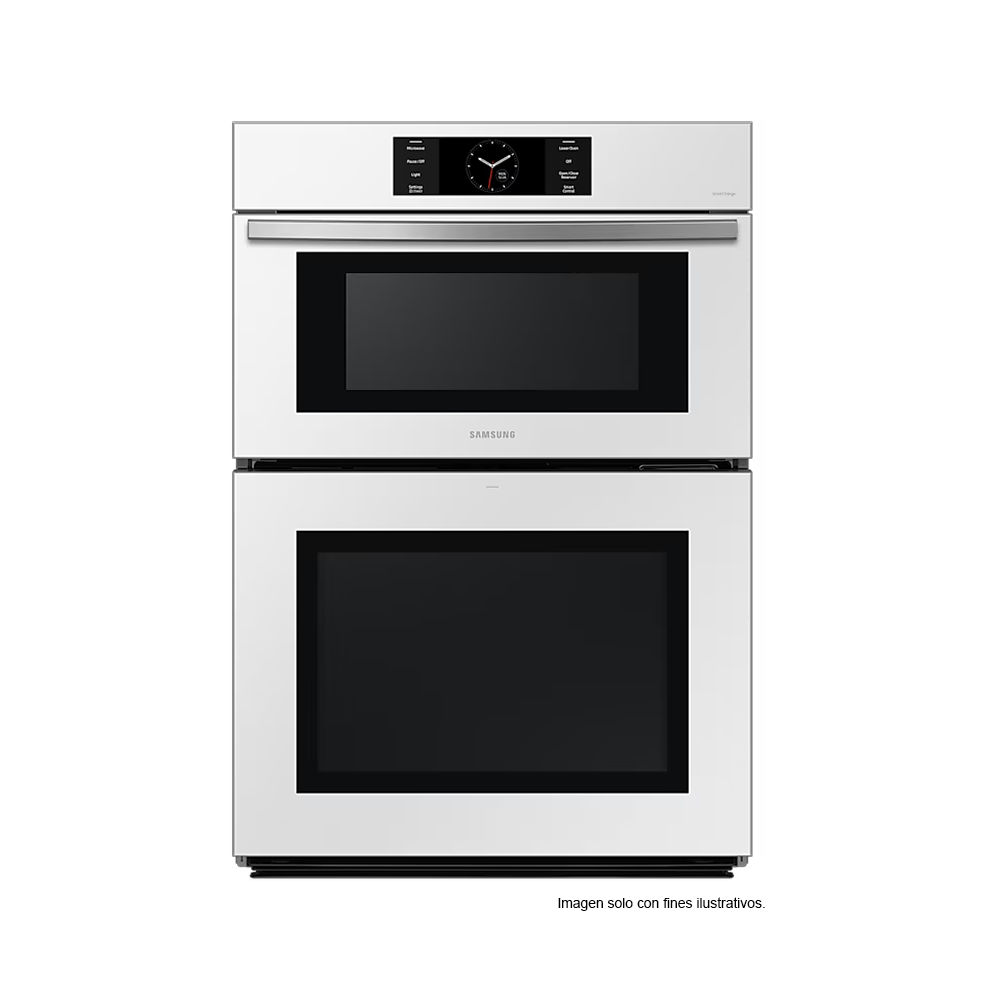 Horno empotrable eléctrico 30" NQ70CB700D12AA MICROONDAS 7.0 pc, sistema Flex Duo+ convección Dual Samsung.