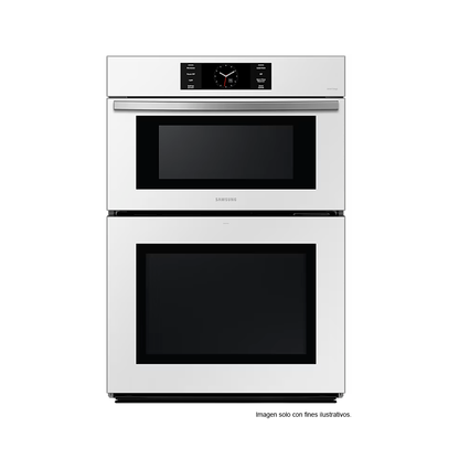 Horno empotrable eléctrico 30" NQ70CB700D12AA MICROONDAS 7.0 pc, sistema Flex Duo+ convección Dual Samsung.