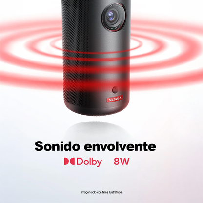 Proyector Nebula Capsule 3. Google TV, Hey Google. Con una pantalla de hasta 120"