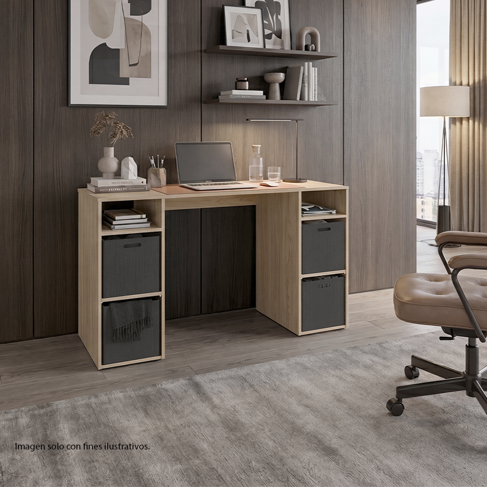 Escritorio Rectangular ELF 14551 color fresno