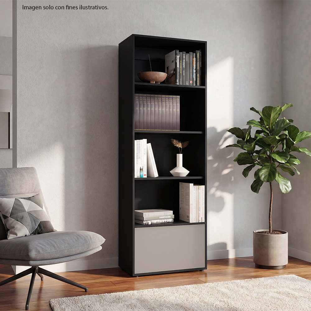 Biblioteca Funes Eco, BWC 14546, color Wengue y capri