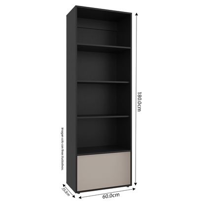 Biblioteca Funes Eco, BWC 14546, color Wengue y capri
