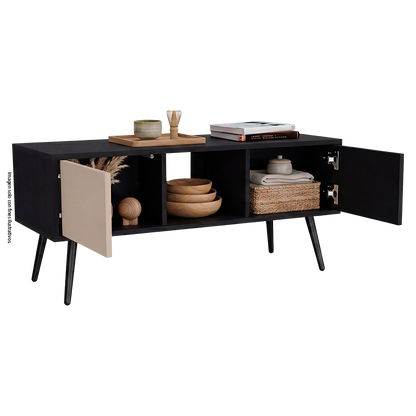 Mesa de centro Funes Eco MWC 14689 color wengue y capri