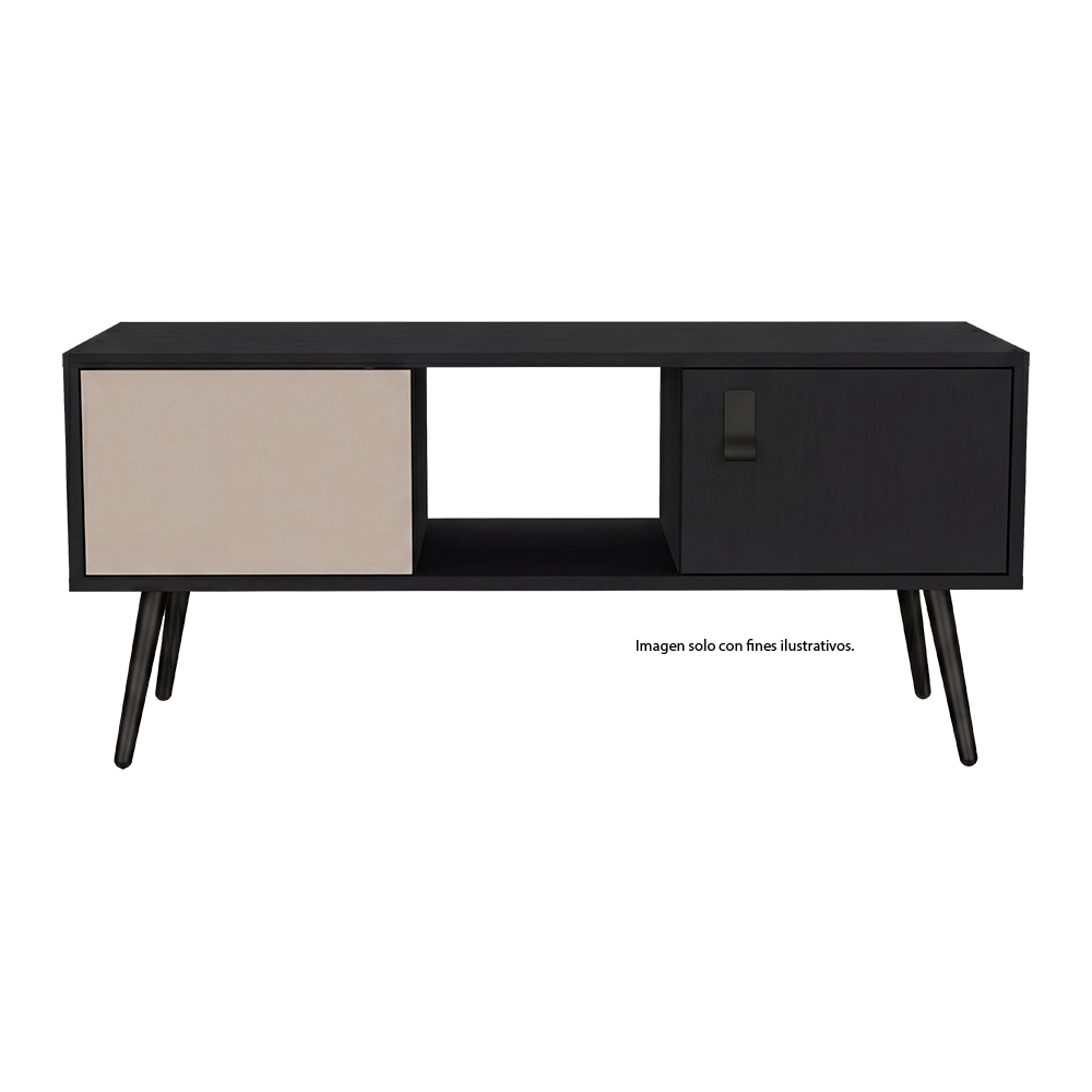 Mesa de centro Funes Eco MWC 14689 color wengue y capri