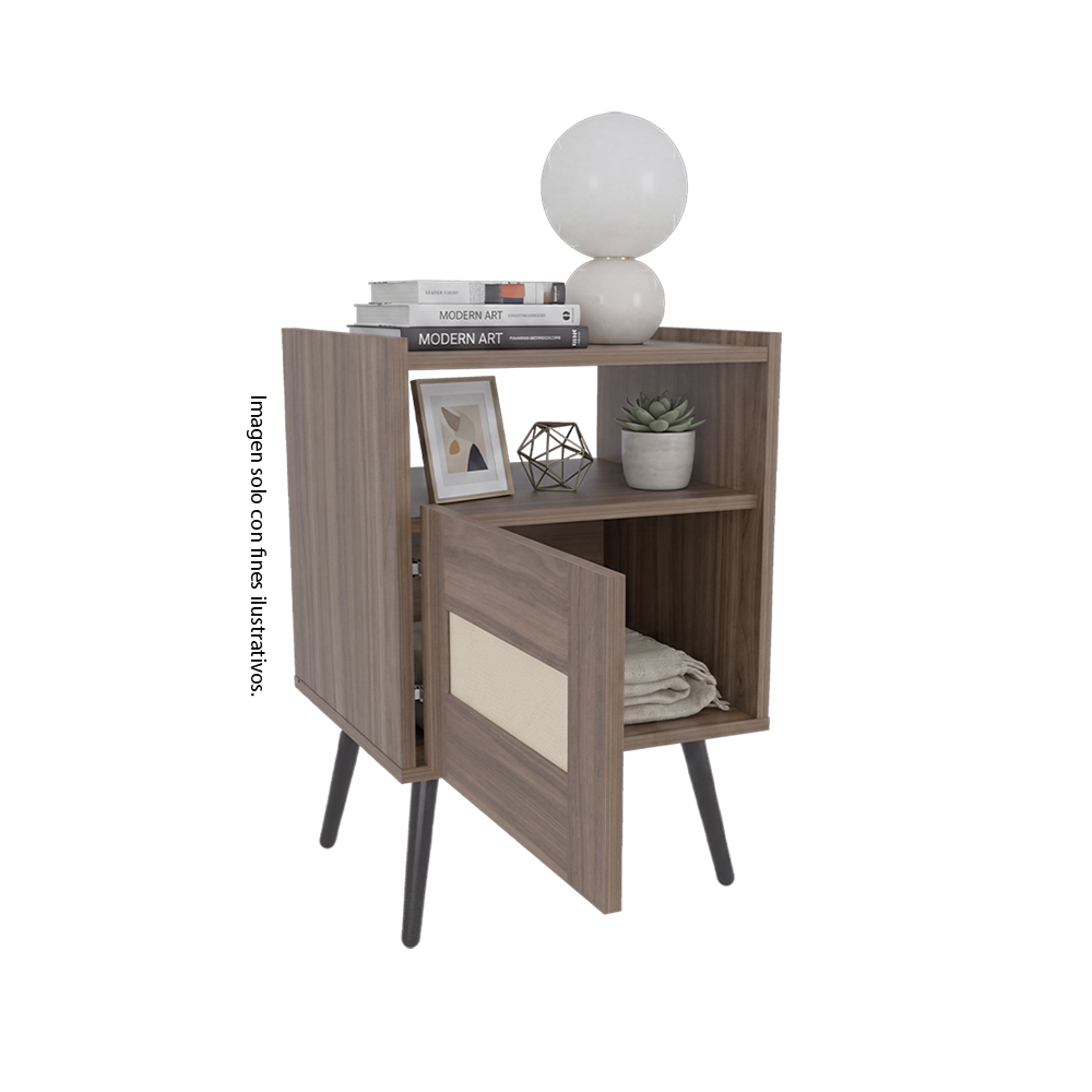 Meas de noche LITZA color Milan, modelo MAT 14549