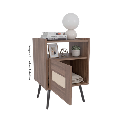Meas de noche LITZA color Milan, modelo MAT 14549