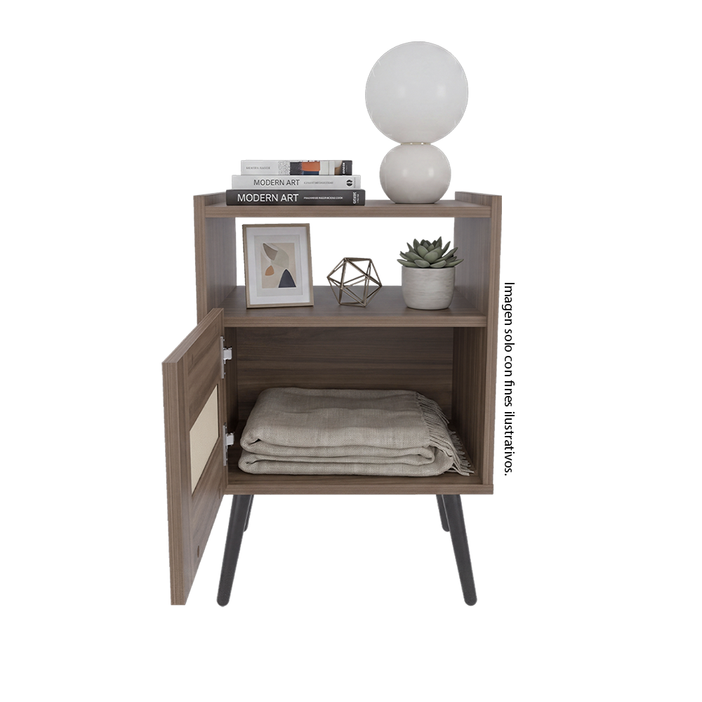 Meas de noche LITZA color Milan, modelo MAT 14549