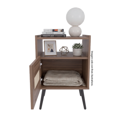 Meas de noche LITZA color Milan, modelo MAT 14549