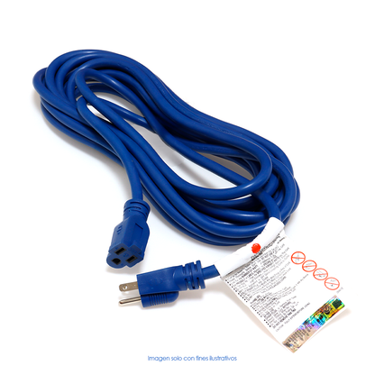 Extensión eléctrica 25 pies, color azul 12/3 modelo E33231 Best Value