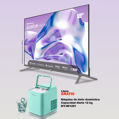 Combo de televisor 55" MY-SQG55509 Quantum, Mystic + Máquina de hielo MY-IM1201domestica Miracle.