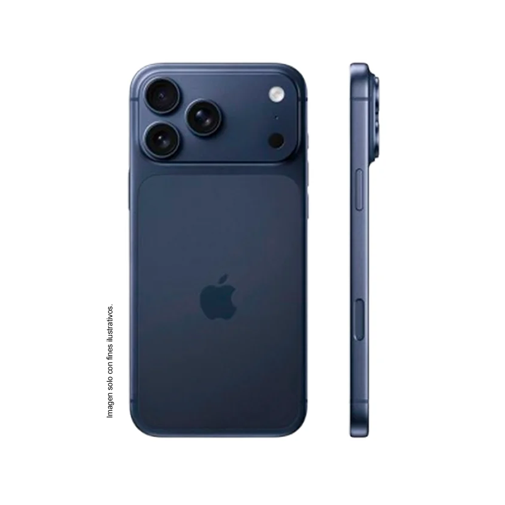 iPhone 17 ProMax Apple Color Azul intenso almacenamiento de 256GB