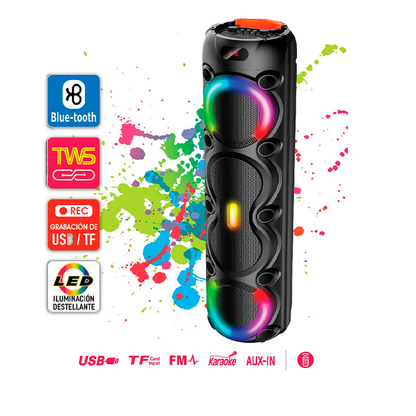 Bocina portátil Bluetooth 8" x 4 PA-8DC4N45 Sankey 30W RMS