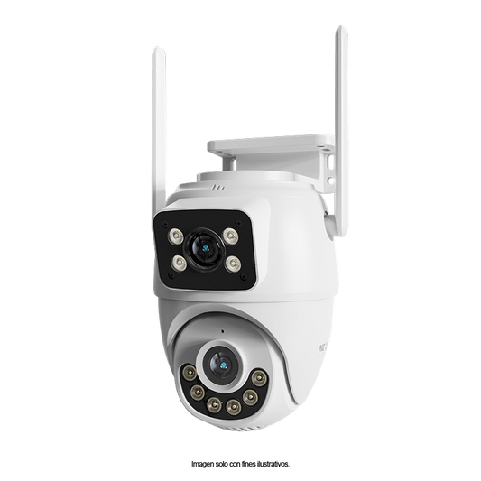 Cámara inteligente NHC-OP30DL Nexxt, Doble lente PTZ Dual, 2K + salida RJ45. IP65.