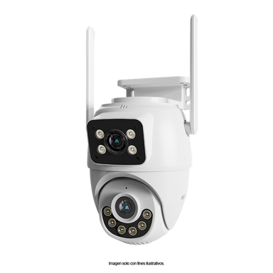 Cámara inteligente NHC-OP30DL Nexxt, Doble lente PTZ Dual, 2K + salida RJ45. IP65.