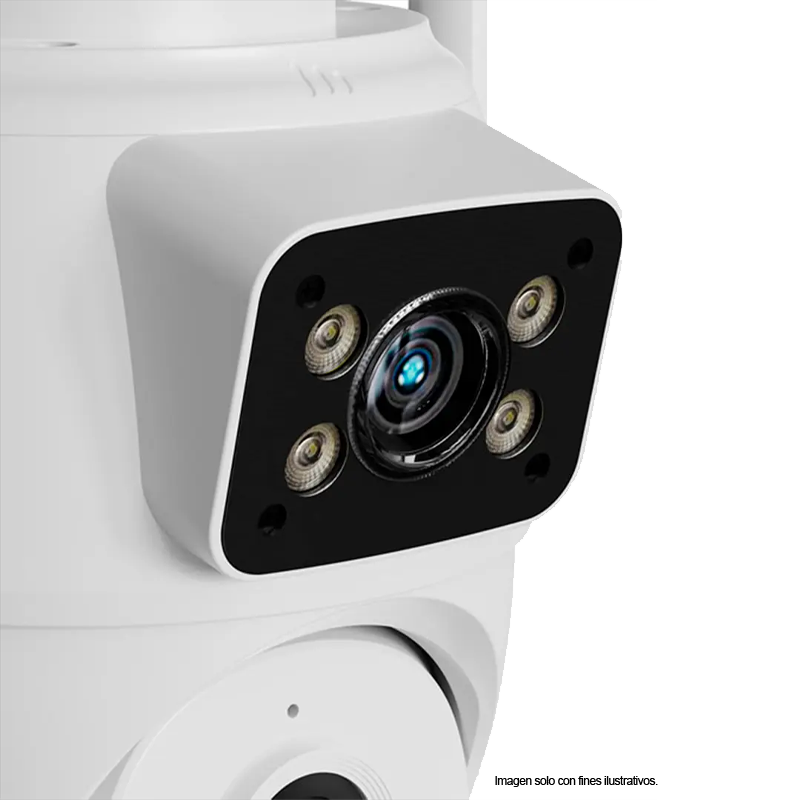 Cámara inteligente NHC-OP30DL Nexxt, Doble lente PTZ Dual, 2K + salida RJ45. IP65.