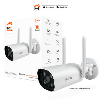 Cámara Inteligente Wi-Fi para exterior, 2K + 5MP, RJ45 NHC-OF10 Nexxt