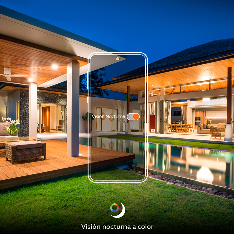 Cámara Inteligente Wi-Fi para exterior, 2K + 5MP, RJ45 NHC-OF10 Nexxt