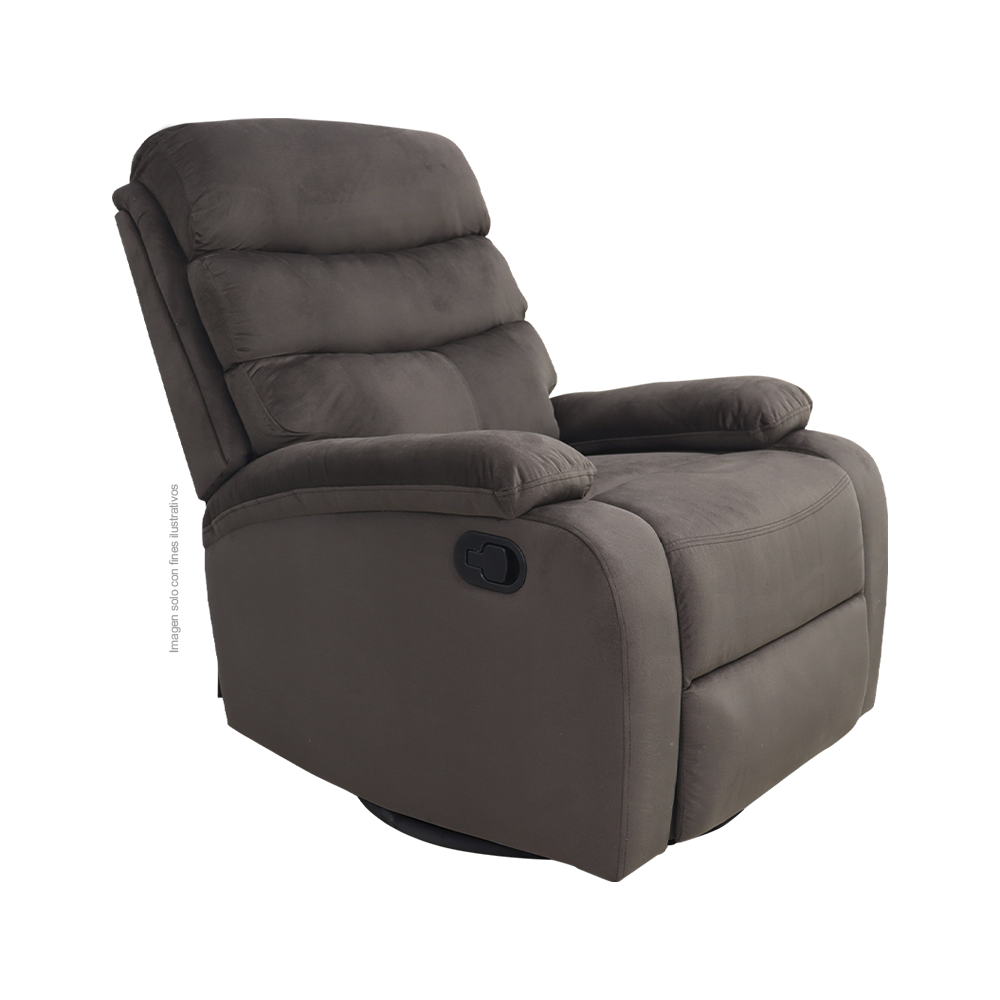 Sillón reclinable mecedora color chocolate, modelo 857-8018CHM, dimensiones: alto 103cm x ancho 76cm x prof. 93cm