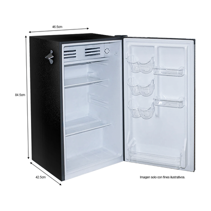 Refrigeradora Minibar 3.3pc HLDR33 Hotlline, Frost, puerta acero inoxidable.