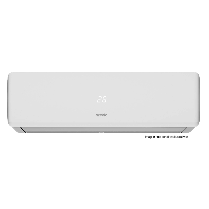 Aire acondicionado, Split, 24000 BTU, MY-ASR2476, Mystic, flujo de aire 4D, filtro de salud, tubería 100% cobre, protección anticorrosiva Dual Golden Finn.