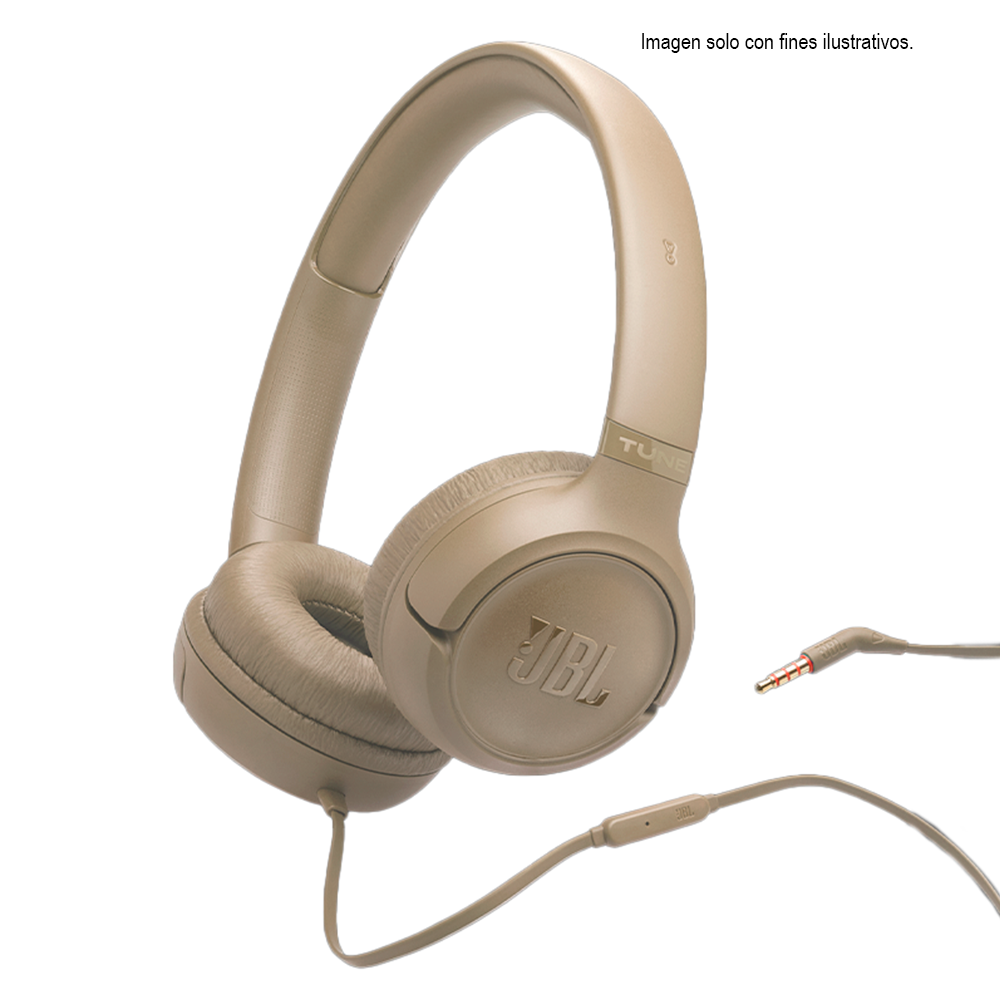 Audifonos JBL Over Ear con Cable Tipo C JBLT530CBEGAM Beige