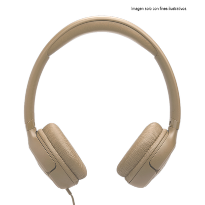 Audifonos JBL Over Ear con Cable Tipo C JBLT530CBEGAM Beige