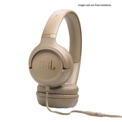 Audifonos JBL Over Ear con Cable Tipo C JBLT530CBEGAM Beige