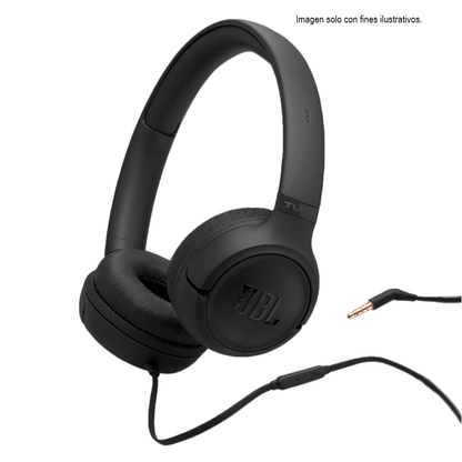 Audifonos JBL Over Ear con Cable Tipo C JBLT530CBLKAM Negro