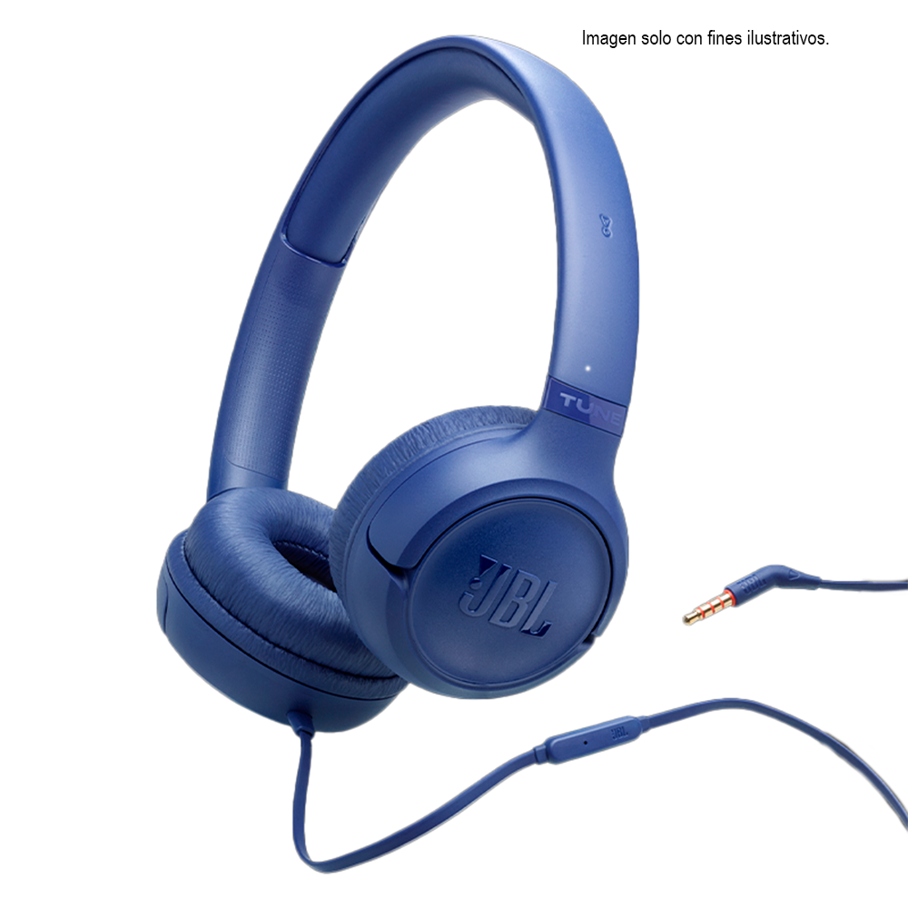 Audifonos JBL Over Ear con Cable Tipo C JBLT530CBLUAM Azul