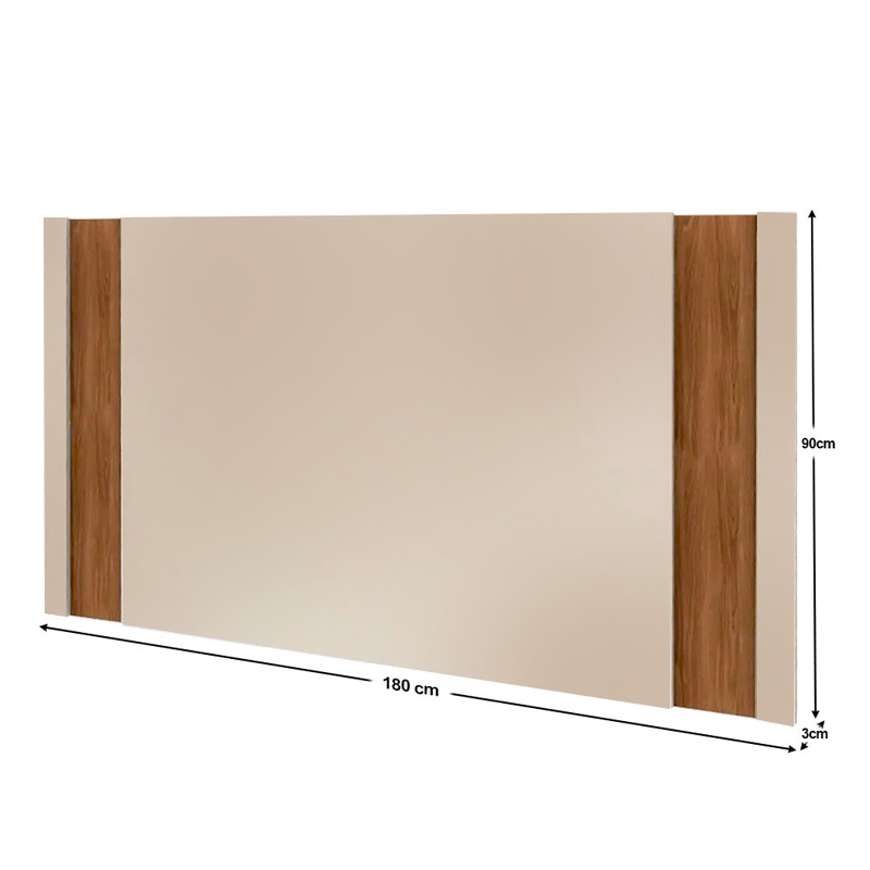 Combo de televisor de 50" modelo CLED-50SDL7 Sankey + Panel para TV modelo Real, color perola metalizado / almendoa  en MDP