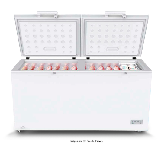 Congelador horizontal 18.0pc modelo RFC-1880 Sankey color blanco, canasta divisora.