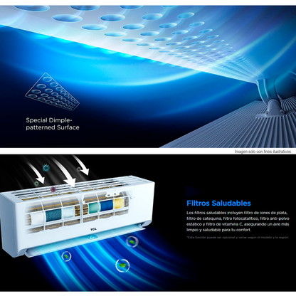Aire acondicionado Split inverter 12,000 BTU, TAC12CSDISZG TCL.