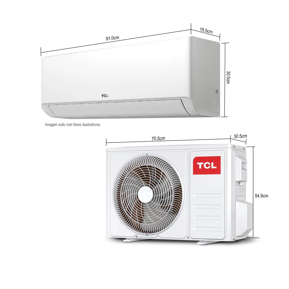 Aire acondicionado Split inverter18,000 BTU, TAC18CSDISZG TCL.