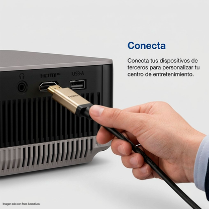 Proyector portátil EPSON EF30, tecnología de proyección Triple Core Engine