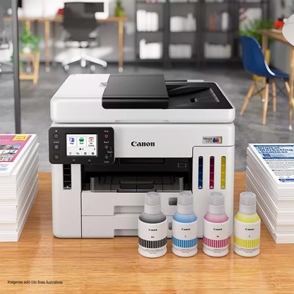 Impresora Multifuncional Maxify GX7110 Canon, Wi-Fi USB RED y Fax