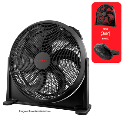 Abanico 2 en 1 de 20" FN-20B06B Sankey, 3 velocidades