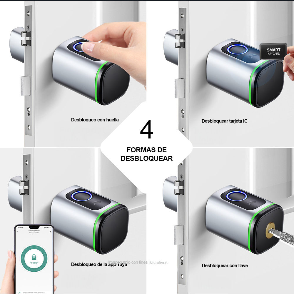 Cerradura Smart cilíndrica LK-CIL.