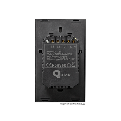 Interruptor de luz inteligente, 3GANG+BLE DS121B3G