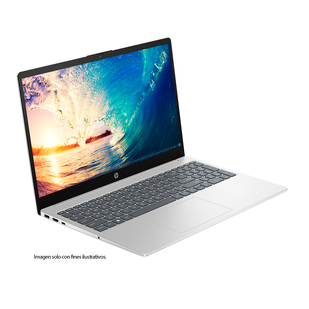 Laptop 15-fc0287la (C92PXLA) HP, pantalla 15.6" procesador AMD Ryzen 7 7730U 8GB 512GB Windows 11, color plateado natural