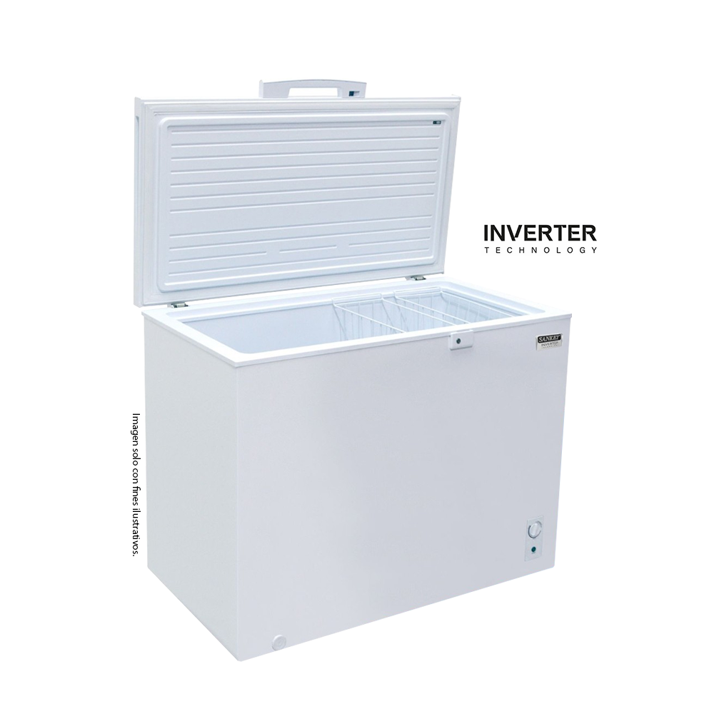 Congelador 11pc modelo RFC-11IN71 Sankey, tecnología inverter, con llave de seguridad
