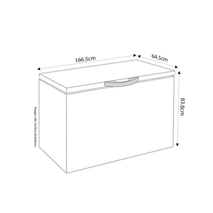 Congelador 11pc modelo RFC-11IN71 Sankey, tecnología inverter, con llave de seguridad