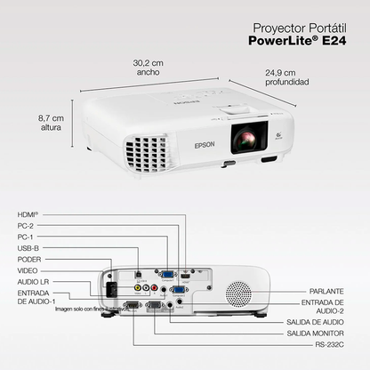 Proyector PowerLite E24. Epson