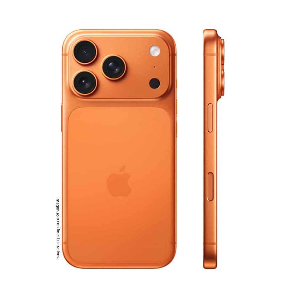 Iphone 17 Pro Apple de 256GB color naranja cósmico