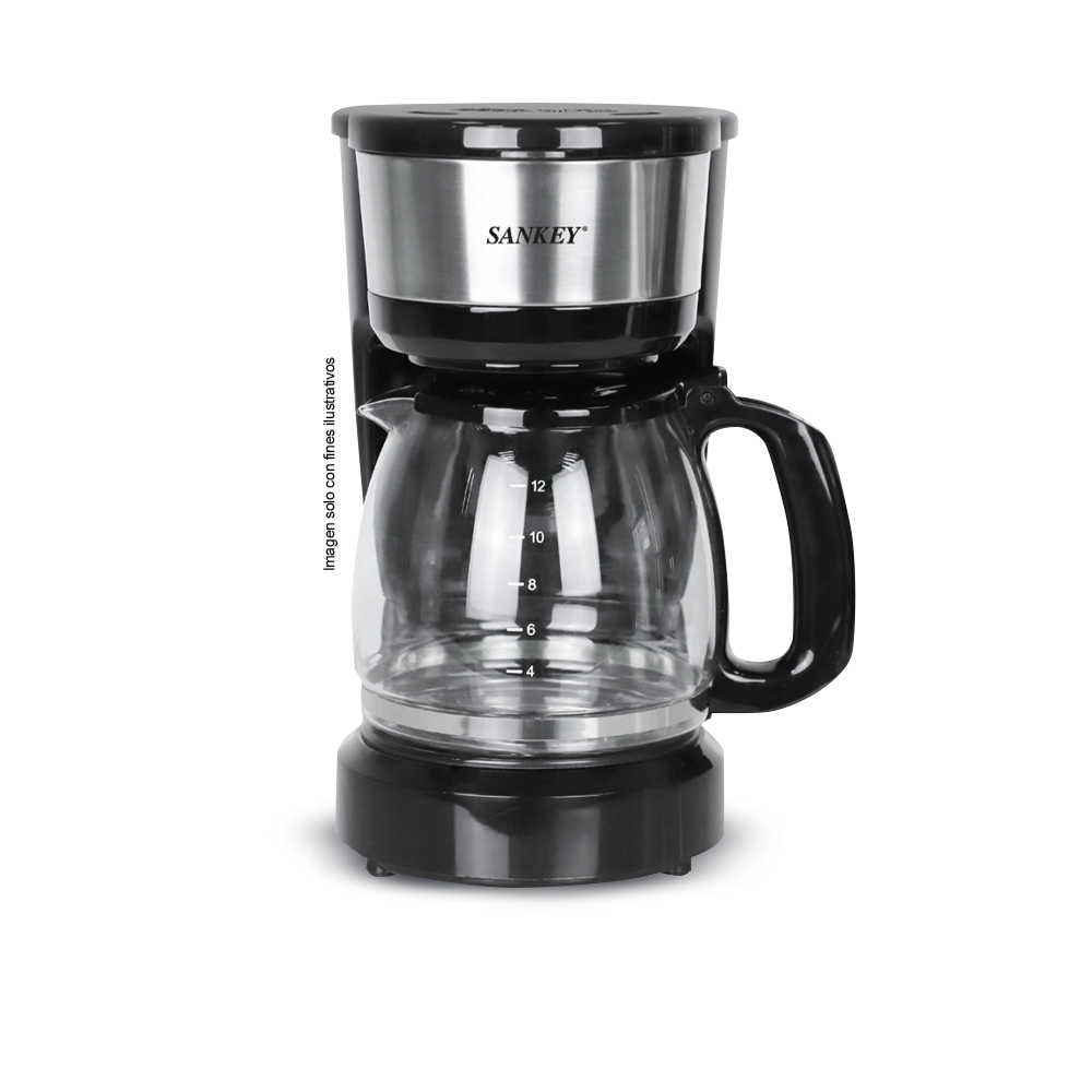 Cafetera de 12 tazas CM-1253ST Sankey color negro