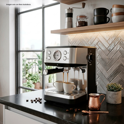 Cafetera para expreso CM-E1220 Sankey, opción 1 y 2 tazas, 1100W