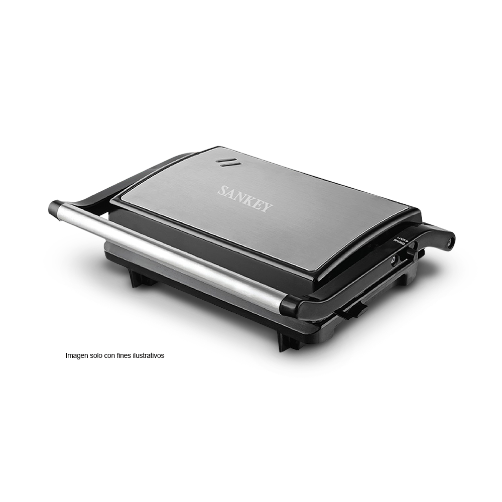 Sandwichera Panini SW-40 Sankey, acero inoxidable, potencia 750W.
