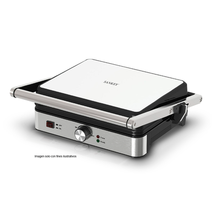 Sandwichera Parrilla de Panini SW-41, Sankey acero inoxidable, 1500W.