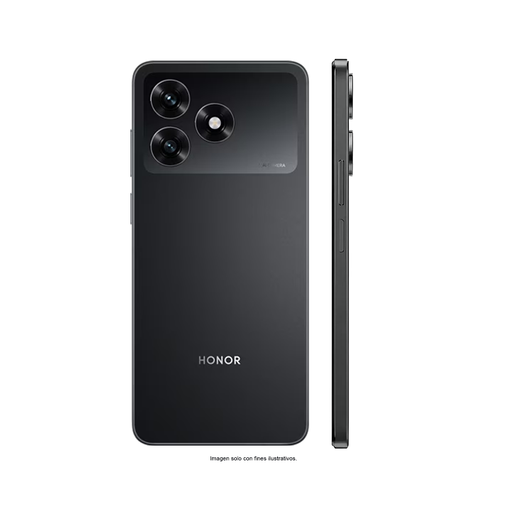 Celular X5D, pantalla 6.74" color negro media noche Honor. Dual card