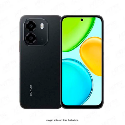 Celular X6E color negro, 4GB+128GB, pantalla 6.6" dual card. Honor